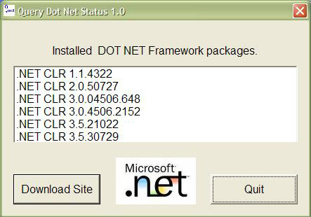 Query Dot Net Status